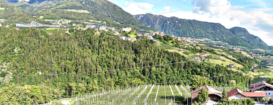 Panorama Passiertal nach Meran